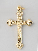 Small Crucifix: Gold Basilica 37mm (CRM37G)