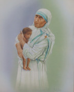 10 x 8 Print: Mother Teresa with Child