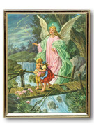 10 x 8 Print: Guardian Angel with Children