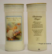 Christening Candle: 3 Day Candle Boy (CA86SB)
