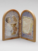 Communion Gift Bi-fold Plastic Plaque Boy(PL1111CB)