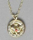 Confirmation Gift: Dove Rhineston Pendant and Chain (JE51347)