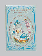 Christening Keepsake/Card: Boy (CDB4097)