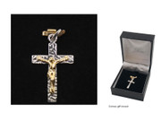 Sterling Silver Pendant: 20mm Crucifix (CR074)