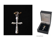 Sterling Silver Pendant: 25mm Silver Cross (CR027)
