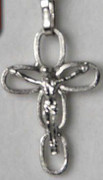 Sterling Silver Pendant: 25mm Crucifix (CR050)