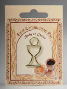 Communion Pin Gold Chalice/Host (LP51180)