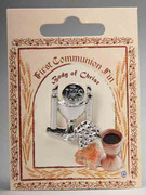 Communion Pin Chalice/Candles/Grapes (LP51178)