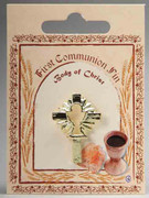 Communion Pin Chalice Inside Cross (LP51177)