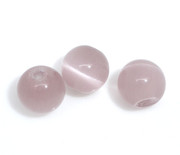 Cat's Eye Beads 8mm Round Light Purple x 50 (G8005)