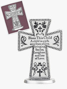 Standing Message Cross: Bless This Child (SQP103)