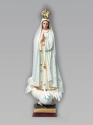 Plastic Statue with Glass Eyes: O.L. FATIMA 100cm (STP10009)