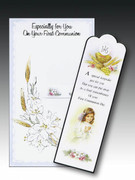 Communion Cards (each): Bookmark Girl