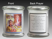 Glass Candle Holder LED battery: Lourdes