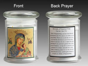 Glass Candle Holder LED battery: OLPS