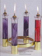 Oil Advent Wreath in Brass (AW2778)
