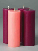 Advent Candle Set: 6" x 2" (CAV5015)