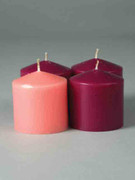 Advent Candle Set 3" x 3" (CAV7575)