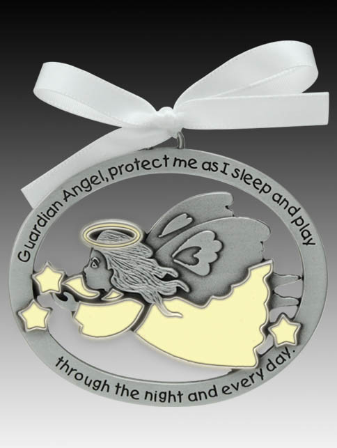 Crib Medal Guardian Angel Glow In Dark Ark Religious Supplies