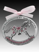 Crib Medal: Rocking Horse Glitter Girl