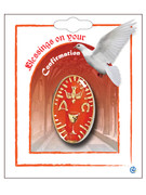 Combined Communion & Confirmation Lapel Pin: Red (LP51384)
