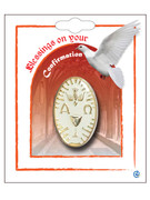 Combined Communion & Confirmation Lapel Pin: White (LP51404)