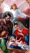 TJP Holy Card: Nativity: Obtain Favours #1