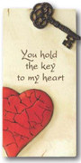 Art in Stone Plaque: Key to Heart