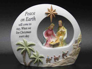 Oval Coloured LED Nativity Scene(NST1903)