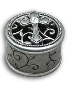 Filigree Jewellery Box with Cross (PL1523)