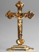 Gem Stone Cross: Tiger Eye (CR0007OT)
