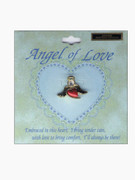 Austrian Crystal Pin: Angel of Love