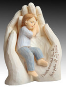 Resin Statue: Palm in Hand Boy (ST4914B)