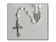 Communion Rosary: Mother of Pearl 4mm Bead (RX35114)