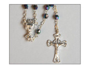 Communion Rosary: Multi-coloured 4mm Bead (RX447M)