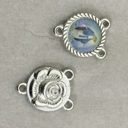 Rosary Centre: Miraculous/Rose 16mm (CEN2307)