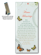 Message in Glass Plaque: Home Blessing