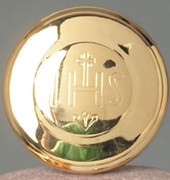 Large Pyx, "IHS" Gold (CW836)