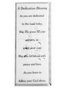 Message Mirror Plaque, Dedication