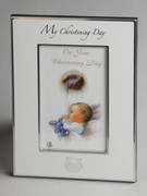 Christening Day Photo Frame with Shell Motif