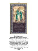 Wood Plaque: Miraculous The Memorare (PL1807)