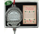 Christmas Ornament, Christmas In Heaven (CO746)