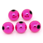 Acrylic Beads- 8mm Round Fuchsia Pink x 300