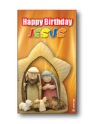 Christmas Holy Cards Happy Birthday Jesus #2 (each)(HCX7155)