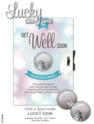 Card with Lucky Coin: Get Well Soon (CDT4046)
