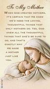 Laminated Holy Cards: To My Mother (LC7152)