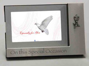 Confirmation Gift: Photo Frame with Dove (PLF55077)