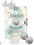 Card with Lucky Coin: Teacher (CDT4027)