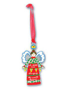 Christmas Ornament Artmetal Angel: A Child Is Born (ELD126)