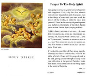 TJP Holy Card: Prayer to the Holy Spirit (TJP721)